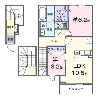 ベル・コリーヌⅡ【3階】の間取り