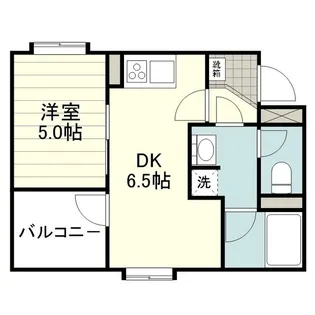 ESPACE DU COEUR【0201号室】の間取り