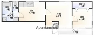 MOMOコート【2階】の間取り