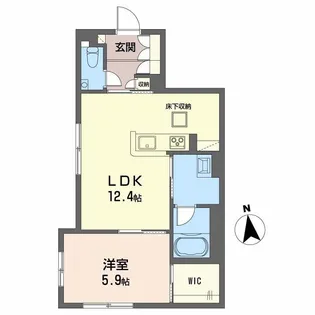 シャーメゾン 武【1階】の間取り
