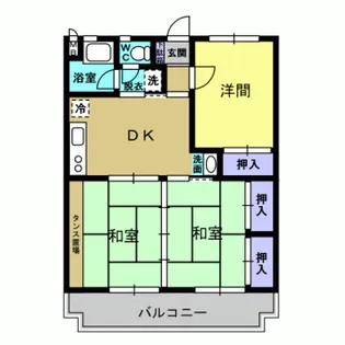 山下ハイツ【3階】の間取り