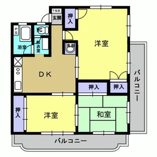 紫桜ハイツ【302号室】の間取り