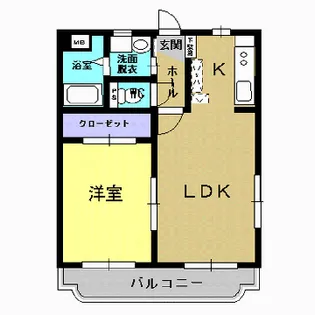 フィルセント【301号室】の間取り