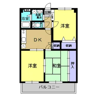 アネシスイン有川【4階】の間取り