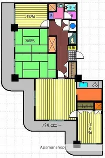 ストークマンション鹿児島【1304号室】の間取り