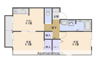 パークサイド紫原【1階】の間取り