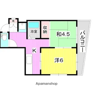 KMKビル【303号室】の間取り