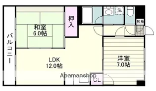 プレジデント下荒田【310号室】の間取り