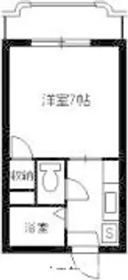 レインボー鴨池【406号室】の間取り