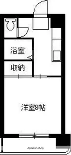 ステップイン金満【603号室】の間取り