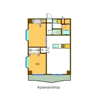 エクセラントメゾン与次郎Ⅱ【501号室】の間取り