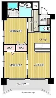 ハーバービュー南洲公園【2階】の間取り