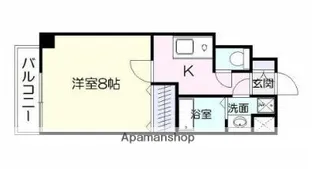 インプレイス中央【3階】の間取り