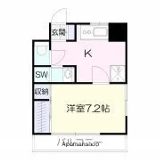 メゾンシャルム【5階】の間取り