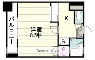 KL荒田(れいめい荒田)【4階】の間取り