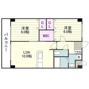 グランディール武【0302号室】の間取り