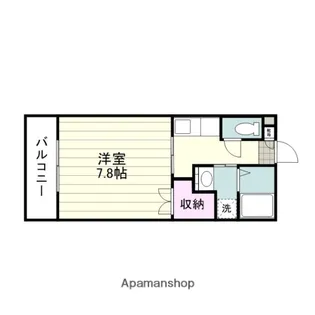 葉月館Ⅲ【306号室】の間取り
