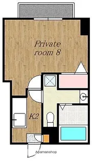 ロイヤルハイツ城山【6階】の間取り