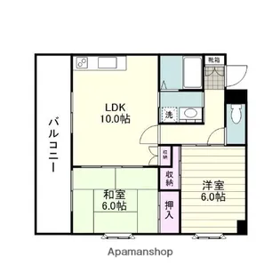 ルミエールハイツ南栄【403号室】の間取り