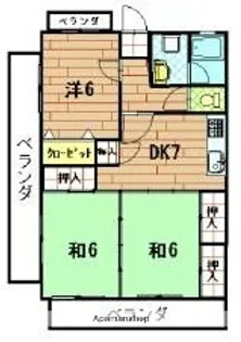 エトワール大戸【103号室】の間取り