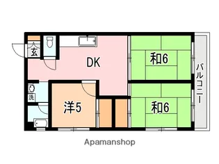 中洲福永ビル【7階】の間取り
