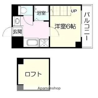UEハウス六番館【5階】の間取り