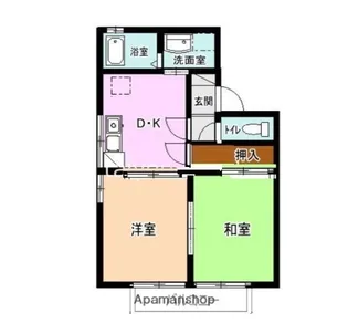 Uハウス桜ヶ丘【2階】の間取り