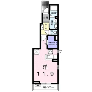 CASA RUHE.S・W Ⅲ【1階】の間取り