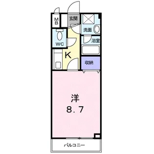 リヴィエール小松原【3階】の間取り