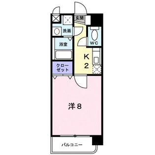 グラン・ビュー高麗【4階】の間取り