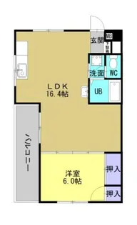 アスカビル【405号室】の間取り
