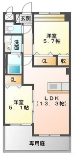 A・グランドパレス【101号室】の間取り