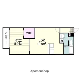 パーレイⅢ【101号室】の間取り