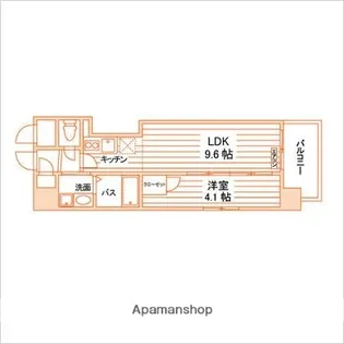 鹿児島県鹿児島市中央町【マンション】の間取り