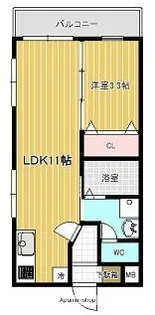 TY郡元【2階】の間取り