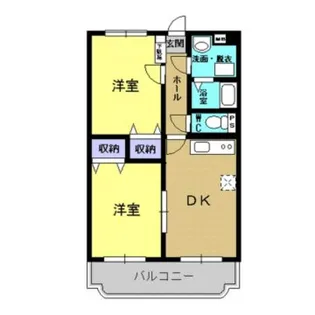 VILLA・F【102号室】の間取り