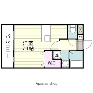 ムーランルージュ下荒田【1階】の間取り