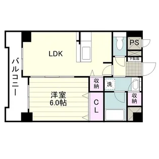 マンション大和武之橋【0303号室】の間取り