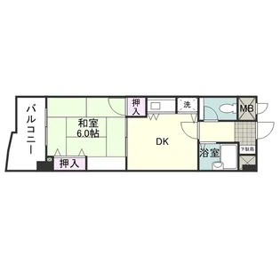 トーカンマンション平之町【0902号室】の間取り