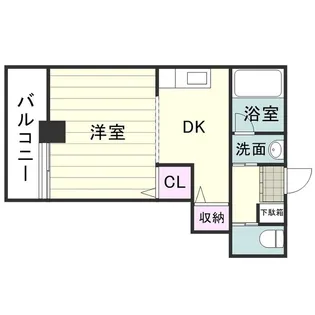 トーカンマンション平之町【0203号室】の間取り