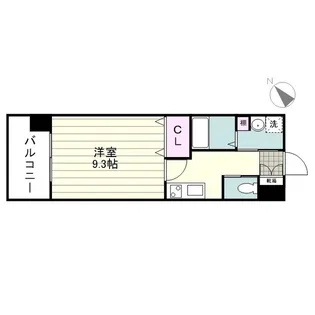 セントラルハイツ上之園【0205号室】の間取り