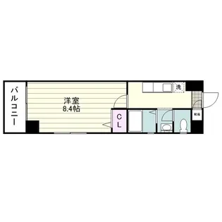 タウンパディ上之園【0205号室】の間取り