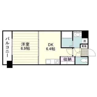 RJR上荒田【0907号室】の間取り