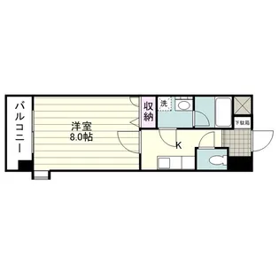 折田ビル(南郡元町)【0501号室】の間取り