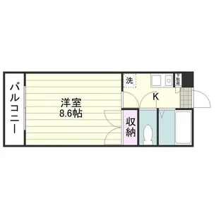 M’S FIRST 西田【0105号室】の間取り