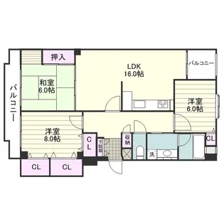 メモリーハイツ・ヨネックス【0203号室】の間取り