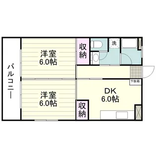 高麗ハイツ【0506号室】の間取り