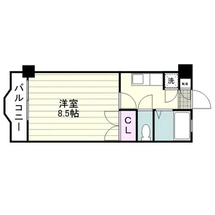 エクシード西田【0403号室】の間取り