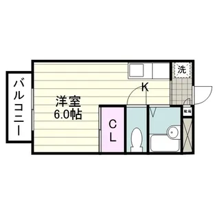 コーポ・ユー・アイ【0202号室】の間取り