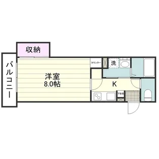 AS・BLD【0202号室】の間取り